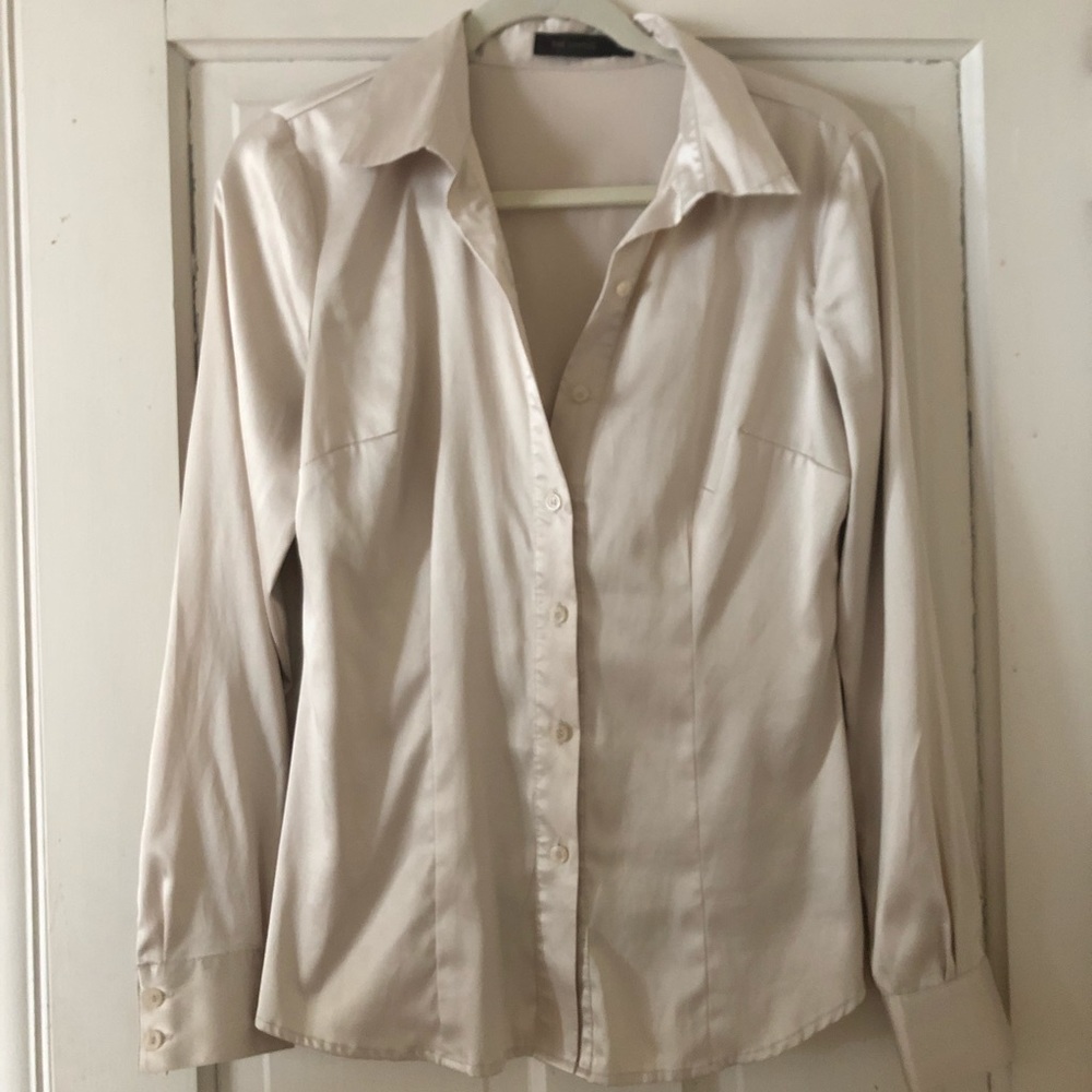 The Limited Silky Button Down Blouse